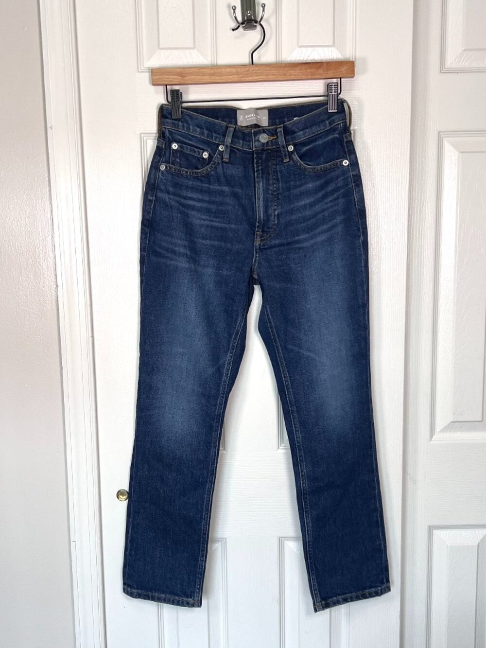 Everlane The Original Cheeky Jean Vintage Dark Size 25S NWOT 90s Vibes Dark Wash